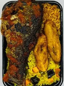 Plate with Croaker Fish